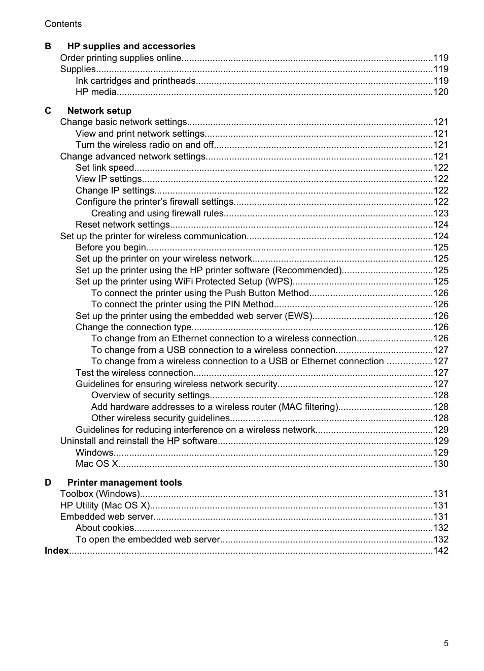 HP Officejet Pro 8100 ePrinter - N811a N811d User Manual | Page 9 / 152