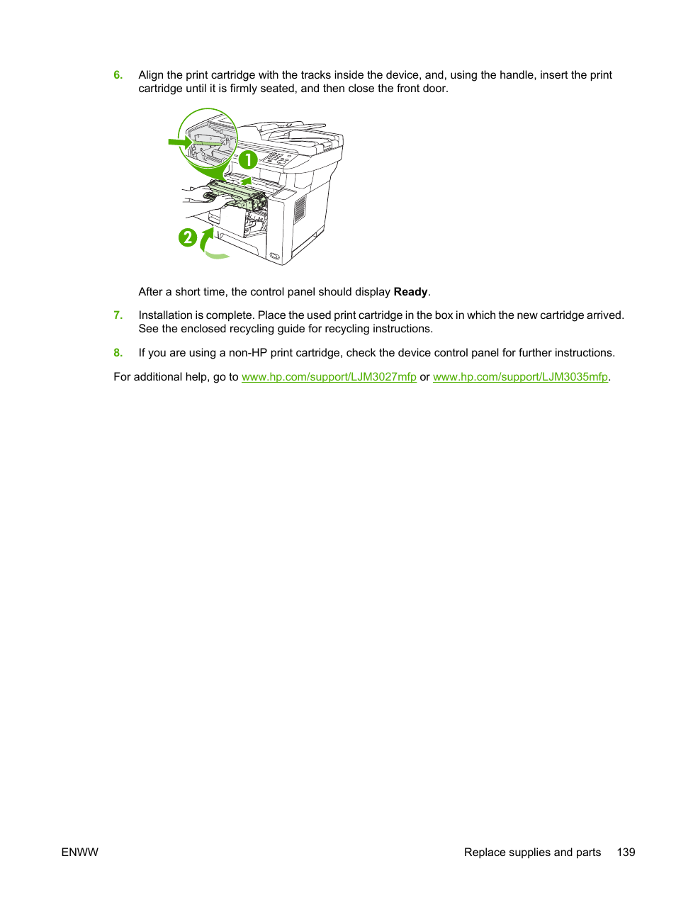 HP LaserJet M3027 Multifunction Printer series User Manual | Page 151 / 268