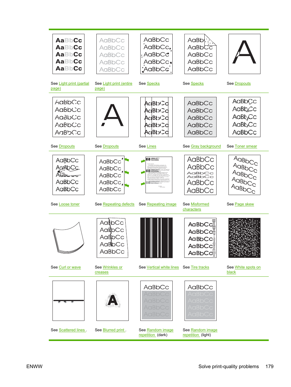 Aabbcc aabbcc aabbcc aabbcc | HP LaserJet M3027 Multifunction Printer series User Manual | Page 191 / 268