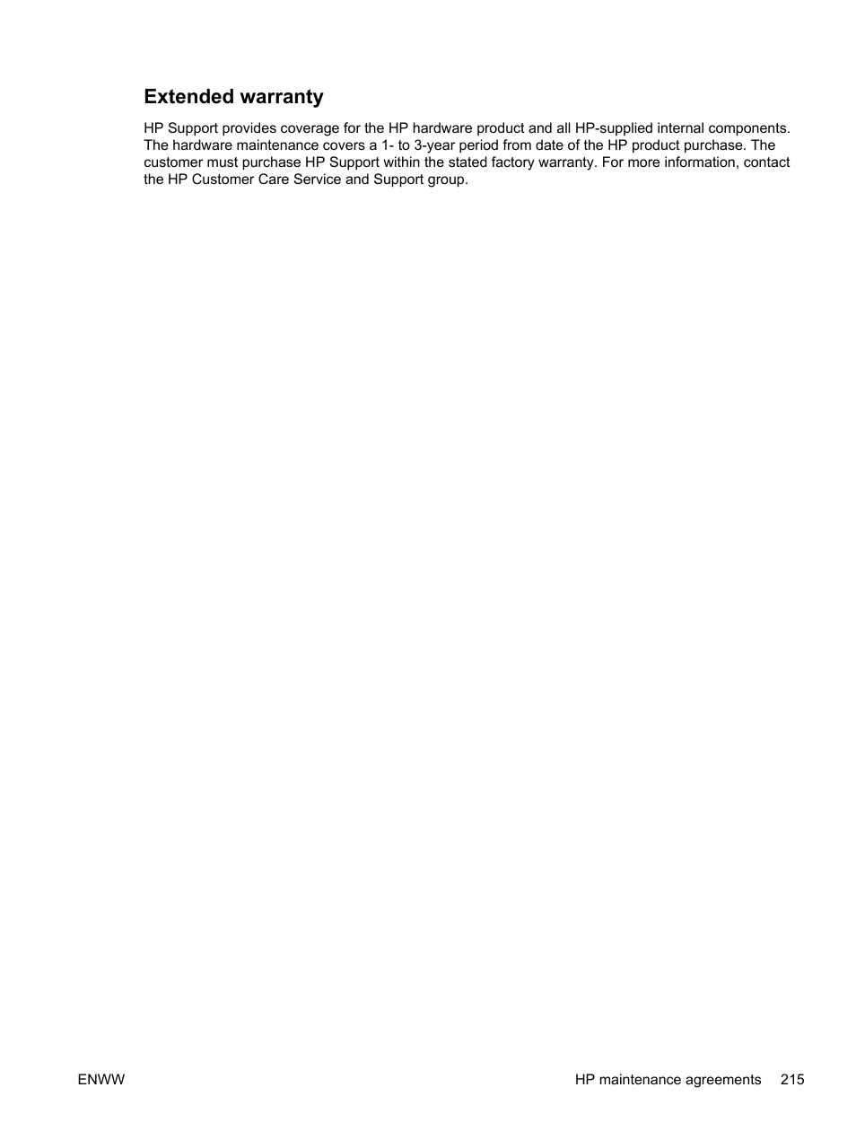 Extended warranty | HP LaserJet M3027 Multifunction Printer series User Manual | Page 227 / 268