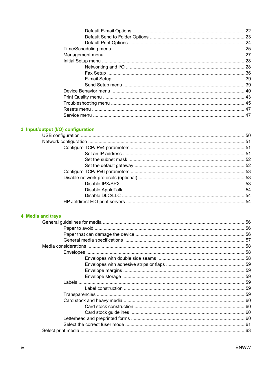 HP LaserJet M3027 Multifunction Printer series User Manual | Page 6 / 268