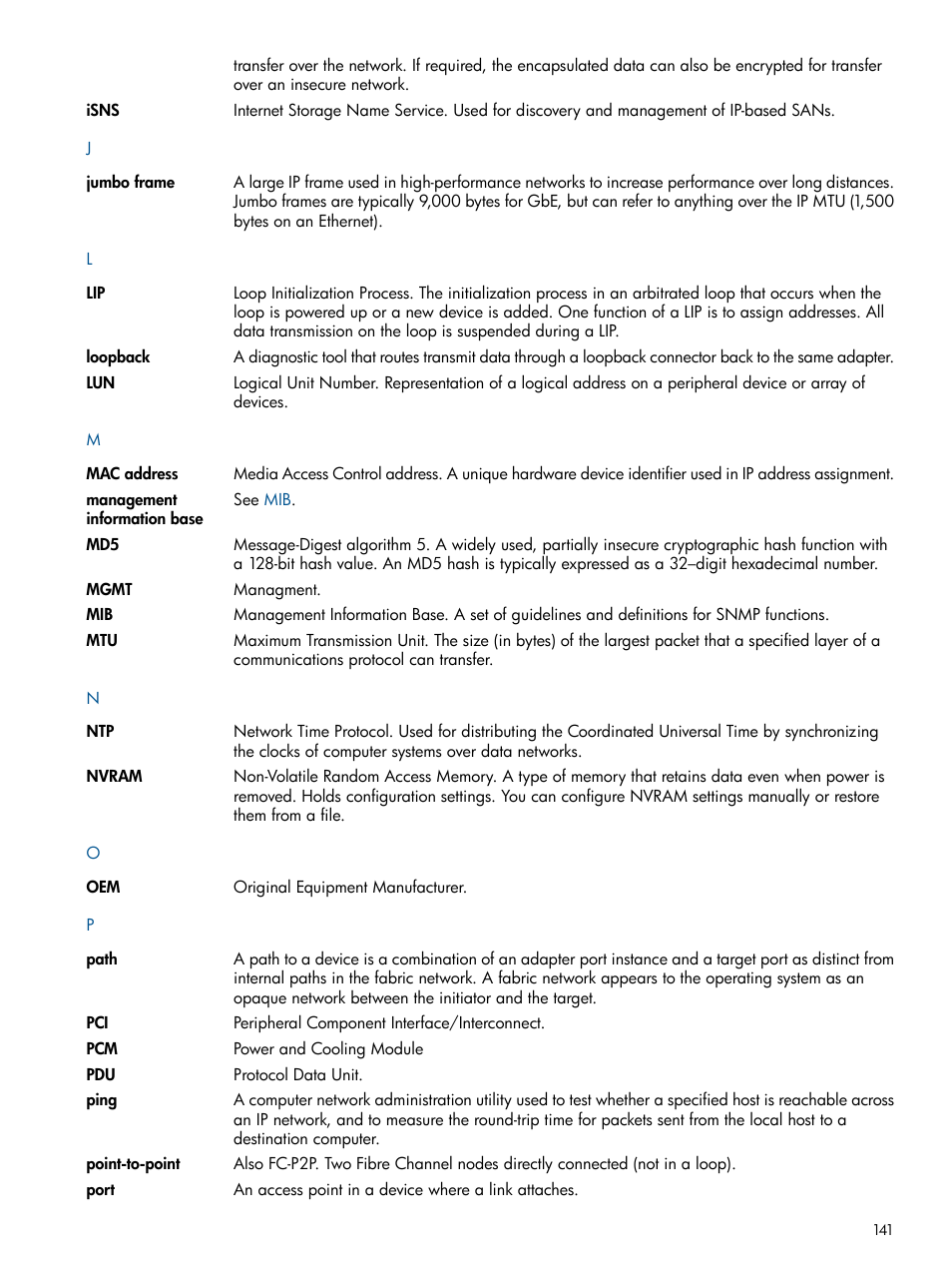 HP MPX200 Multifunction Router User Manual | Page 141 / 147