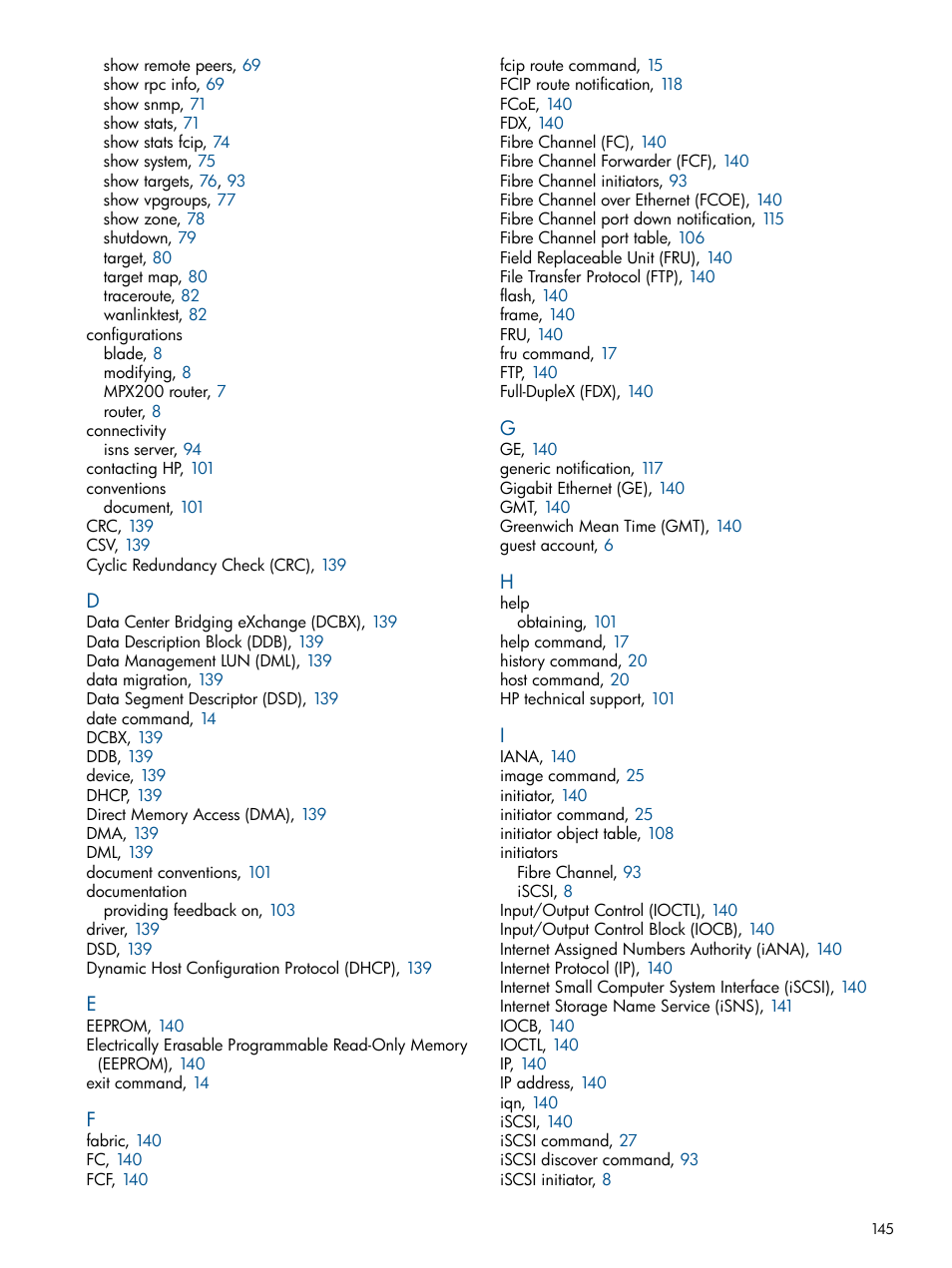 HP MPX200 Multifunction Router User Manual | Page 145 / 147