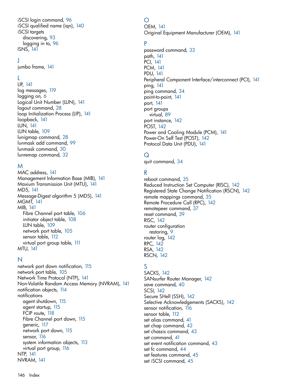 HP MPX200 Multifunction Router User Manual | Page 146 / 147