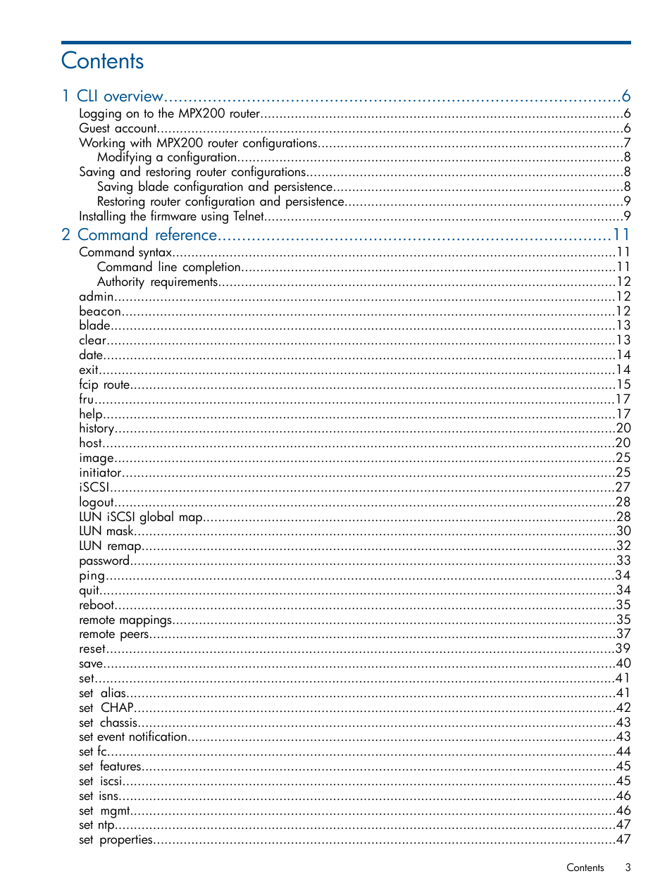 HP MPX200 Multifunction Router User Manual | Page 3 / 147