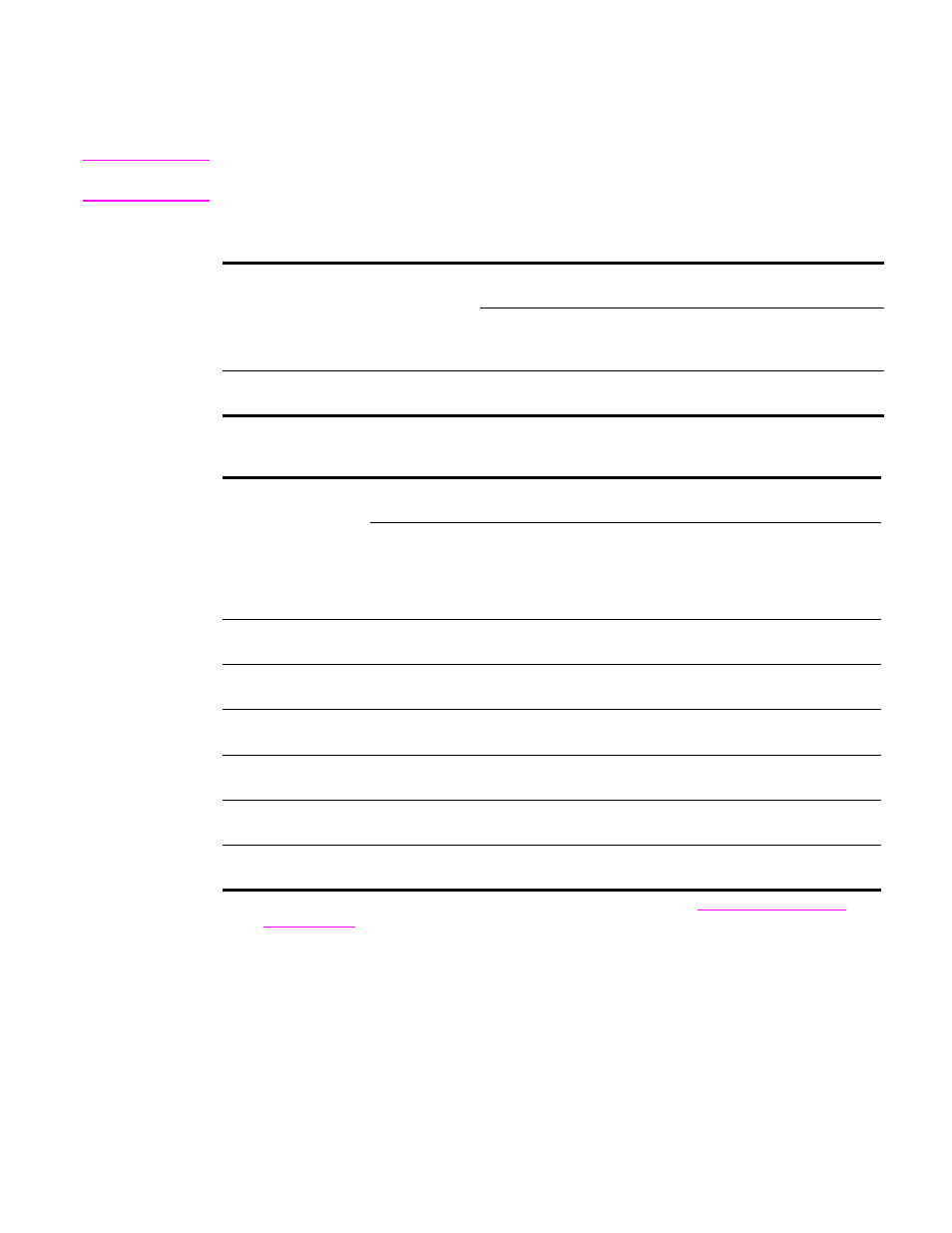 Environmental specifications, Electrical specifications, Power requirements power consumption | HP LaserJet 9050 Printer series User Manual | Page 165 / 218