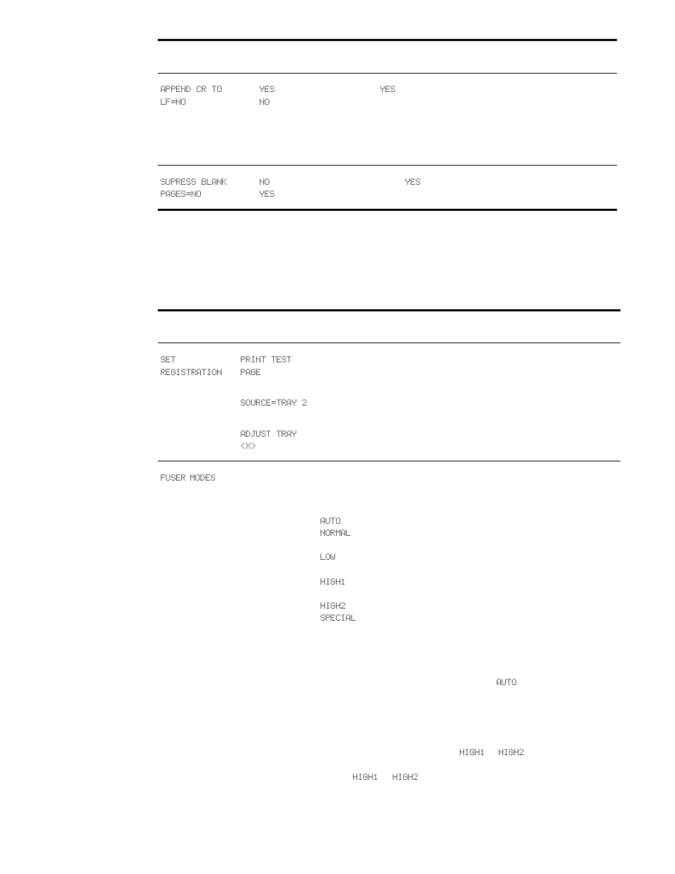 Print quality submenu | HP LaserJet 9050 Printer series User Manual | Page 173 / 218