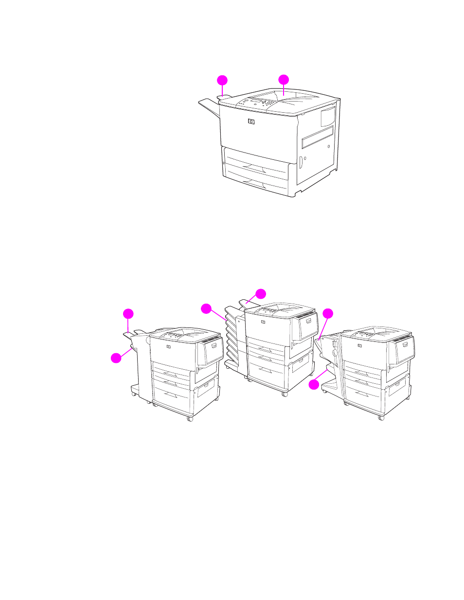 Selecting the output bin | HP LaserJet 9050 Printer series User Manual | Page 57 / 218