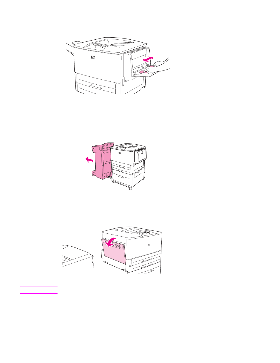 To change the fuser levers | HP LaserJet 9050 Printer series User Manual | Page 60 / 218