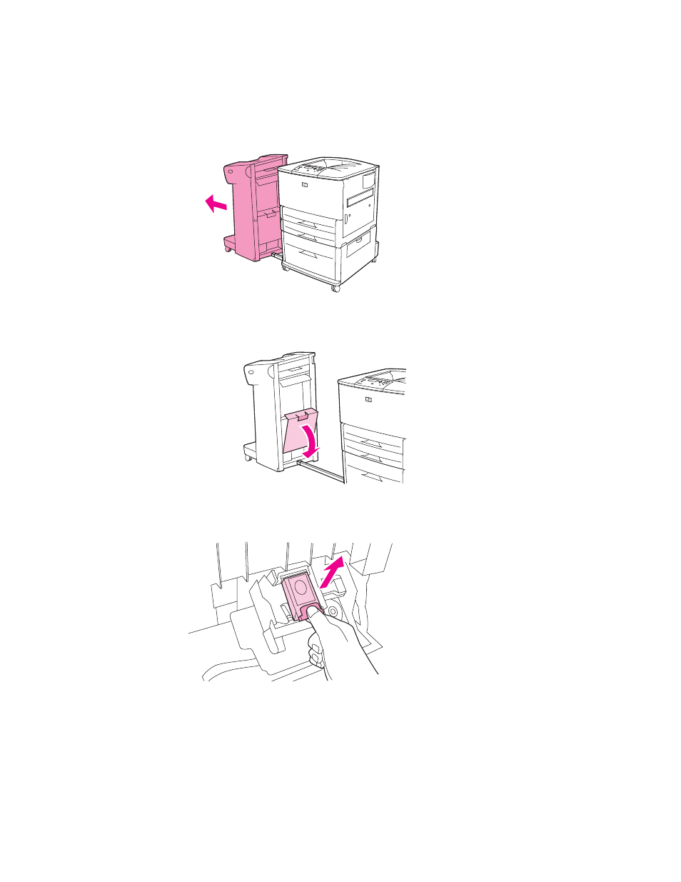 Loading staples | HP LaserJet 9050 Printer series User Manual | Page 63 / 218