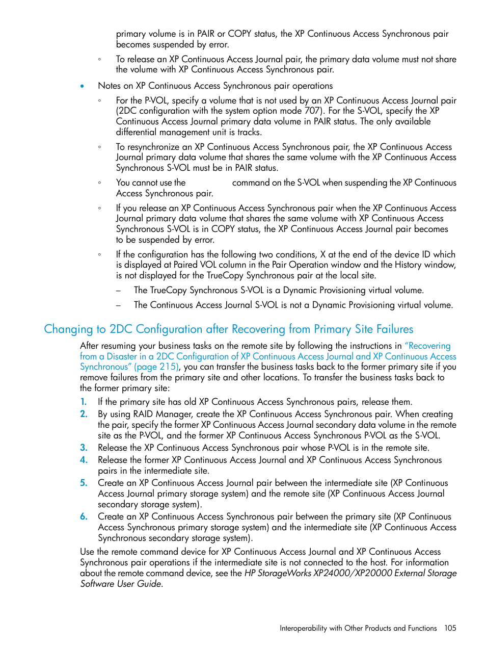 HP XP Continuous Access Software User Manual | Page 105 / 248