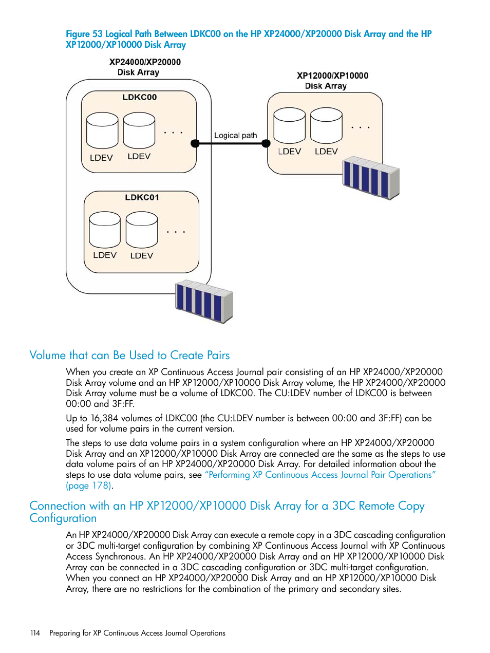 Volume that can be used to create pairs | HP XP Continuous Access Software User Manual | Page 114 / 248