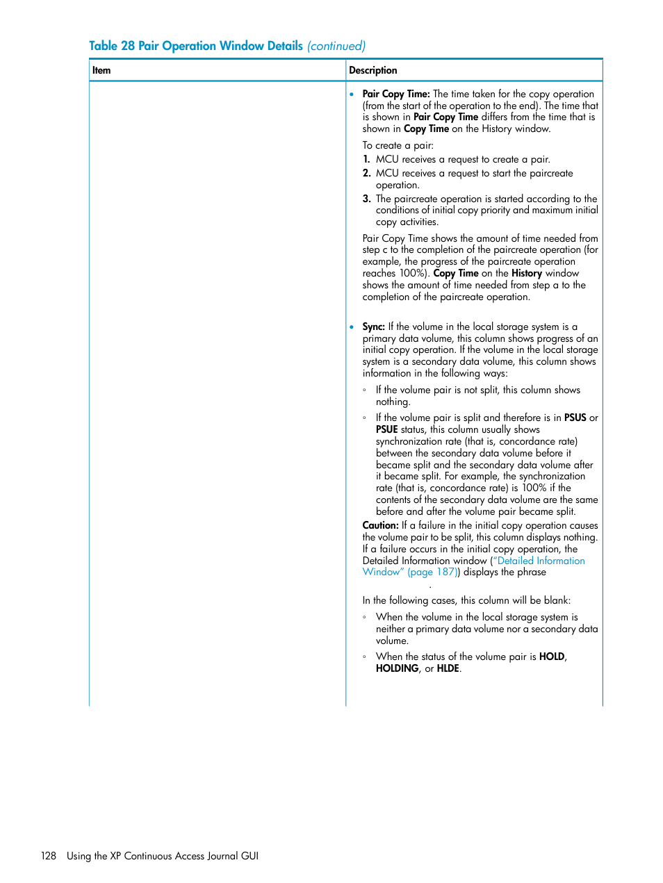 HP XP Continuous Access Software User Manual | Page 128 / 248