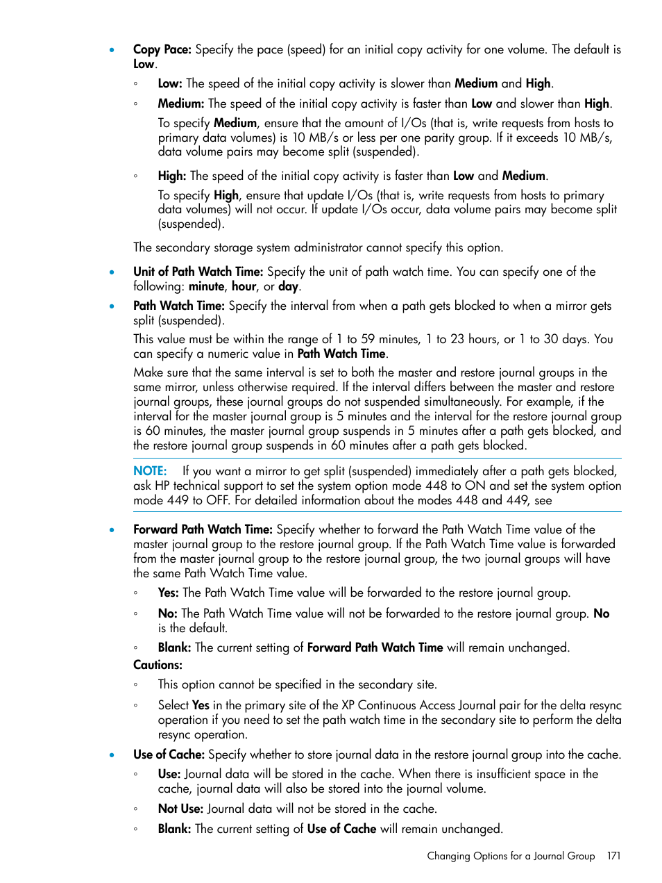 HP XP Continuous Access Software User Manual | Page 171 / 248