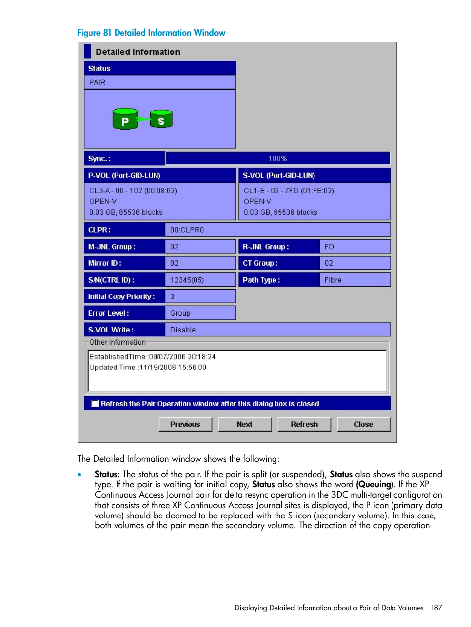 HP XP Continuous Access Software User Manual | Page 187 / 248
