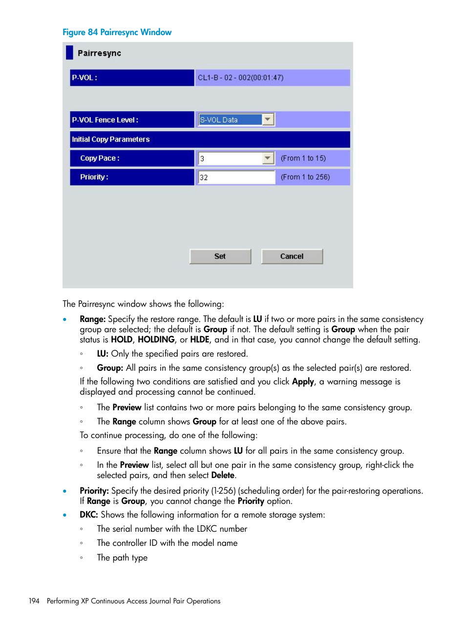 HP XP Continuous Access Software User Manual | Page 194 / 248
