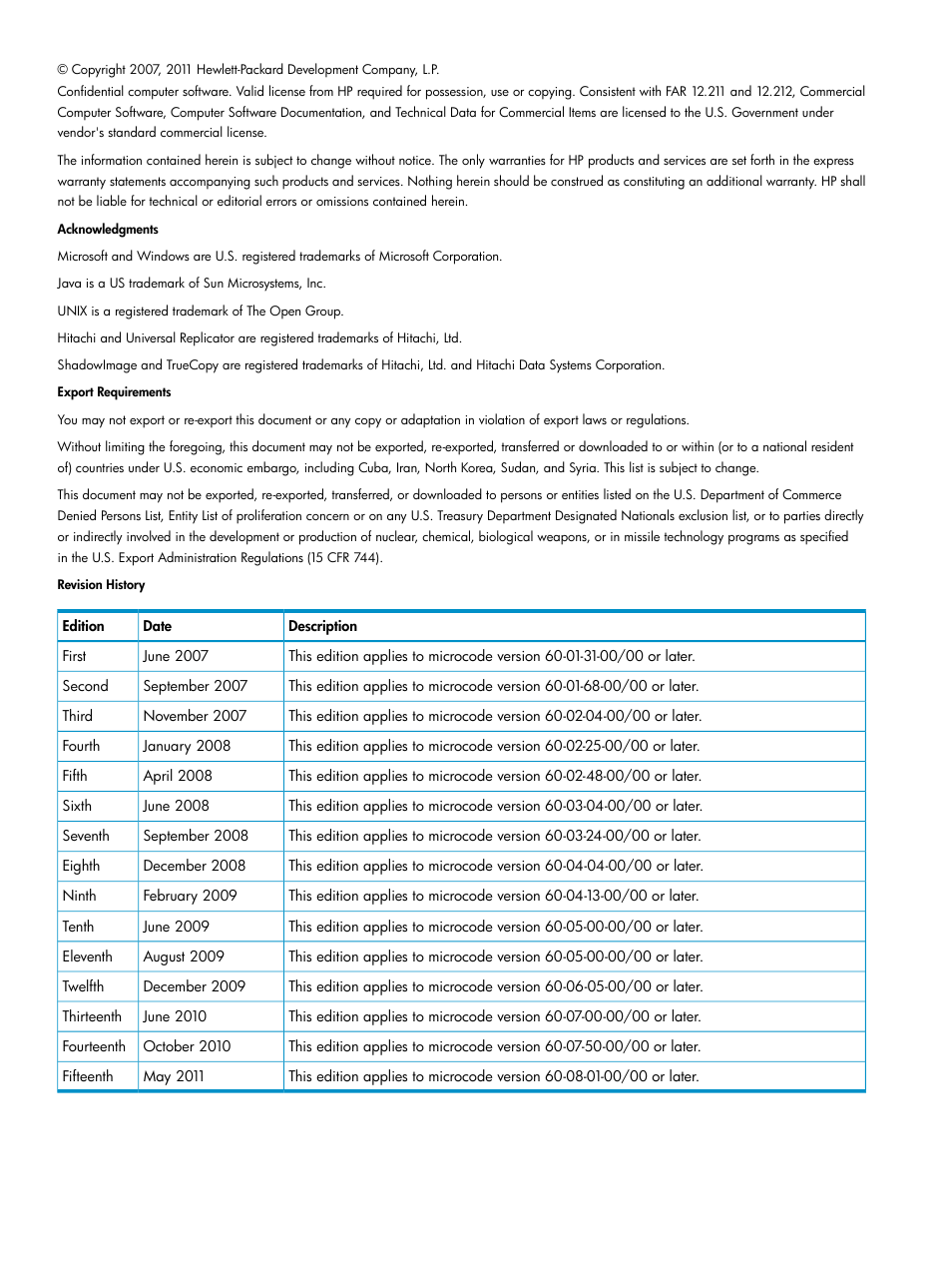 HP XP Continuous Access Software User Manual | Page 2 / 248