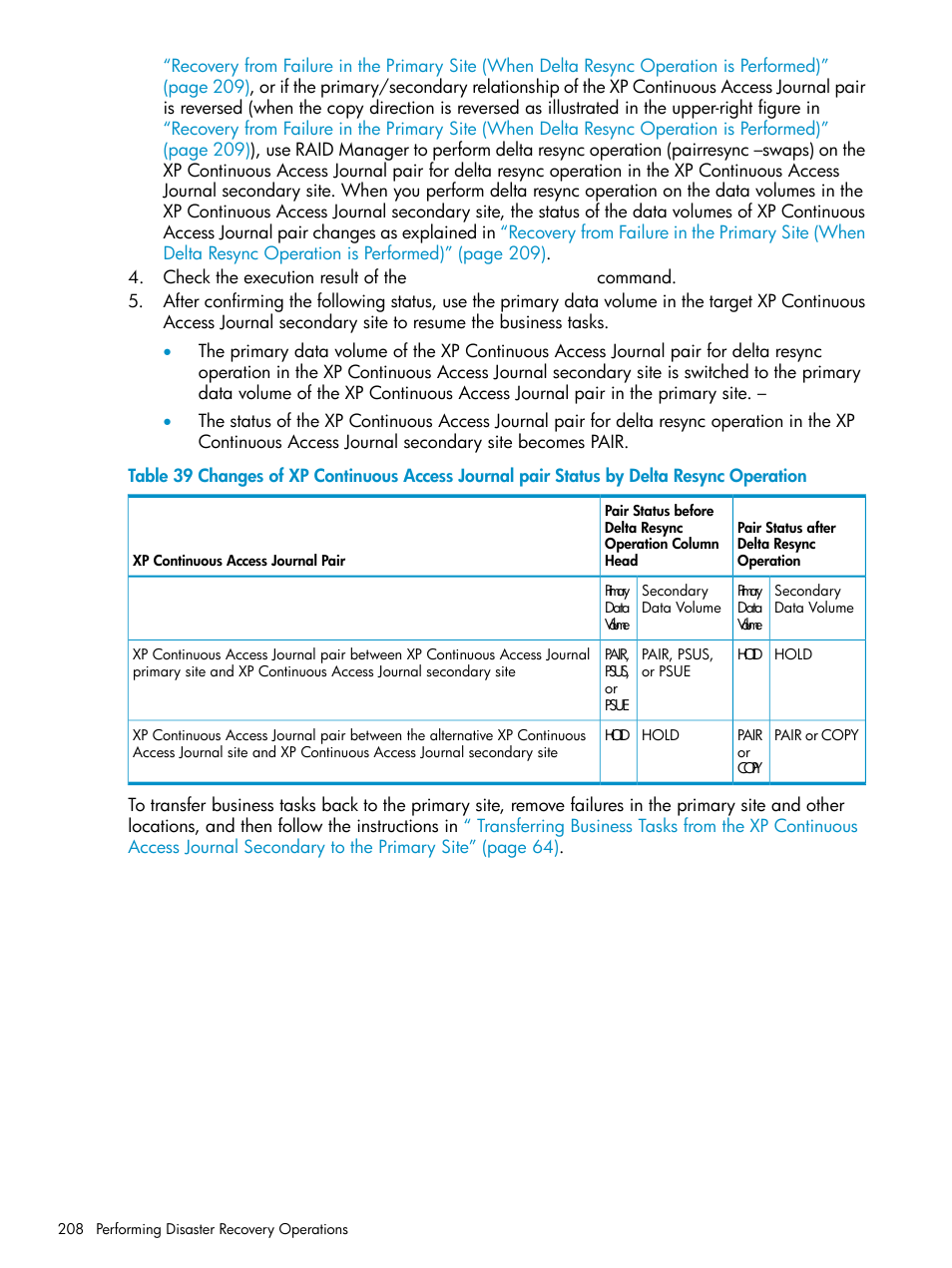 HP XP Continuous Access Software User Manual | Page 208 / 248