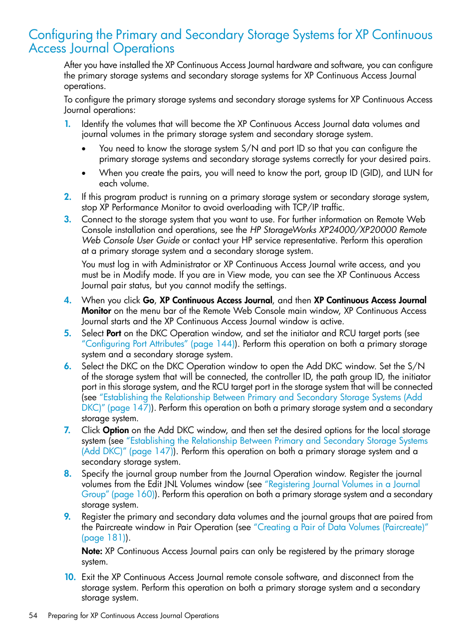 HP XP Continuous Access Software User Manual | Page 54 / 248