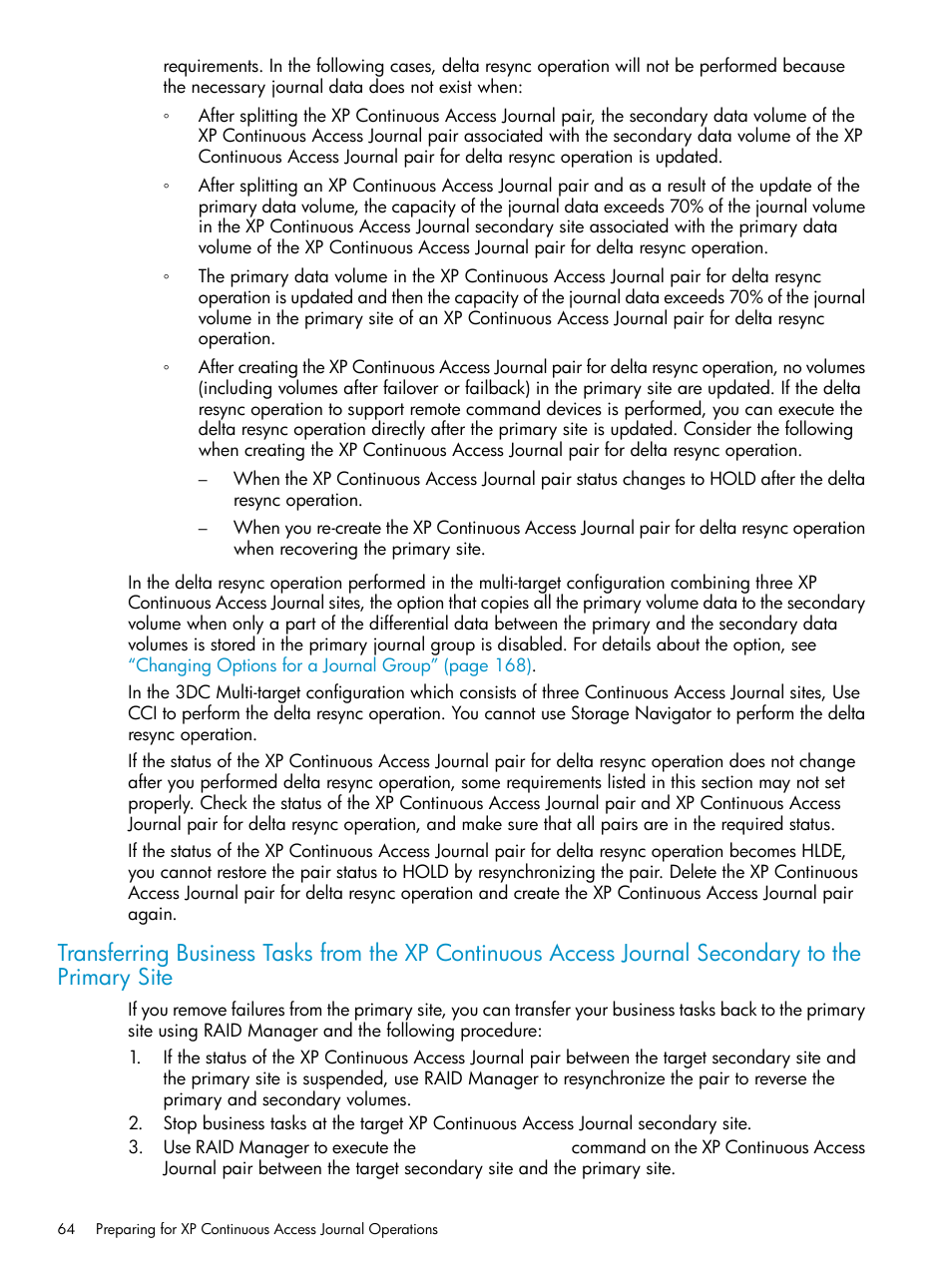 HP XP Continuous Access Software User Manual | Page 64 / 248
