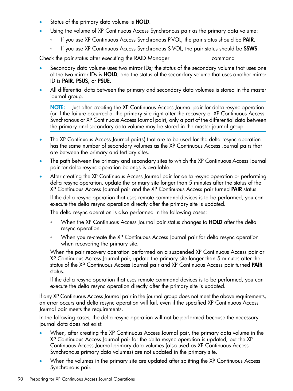 HP XP Continuous Access Software User Manual | Page 90 / 248