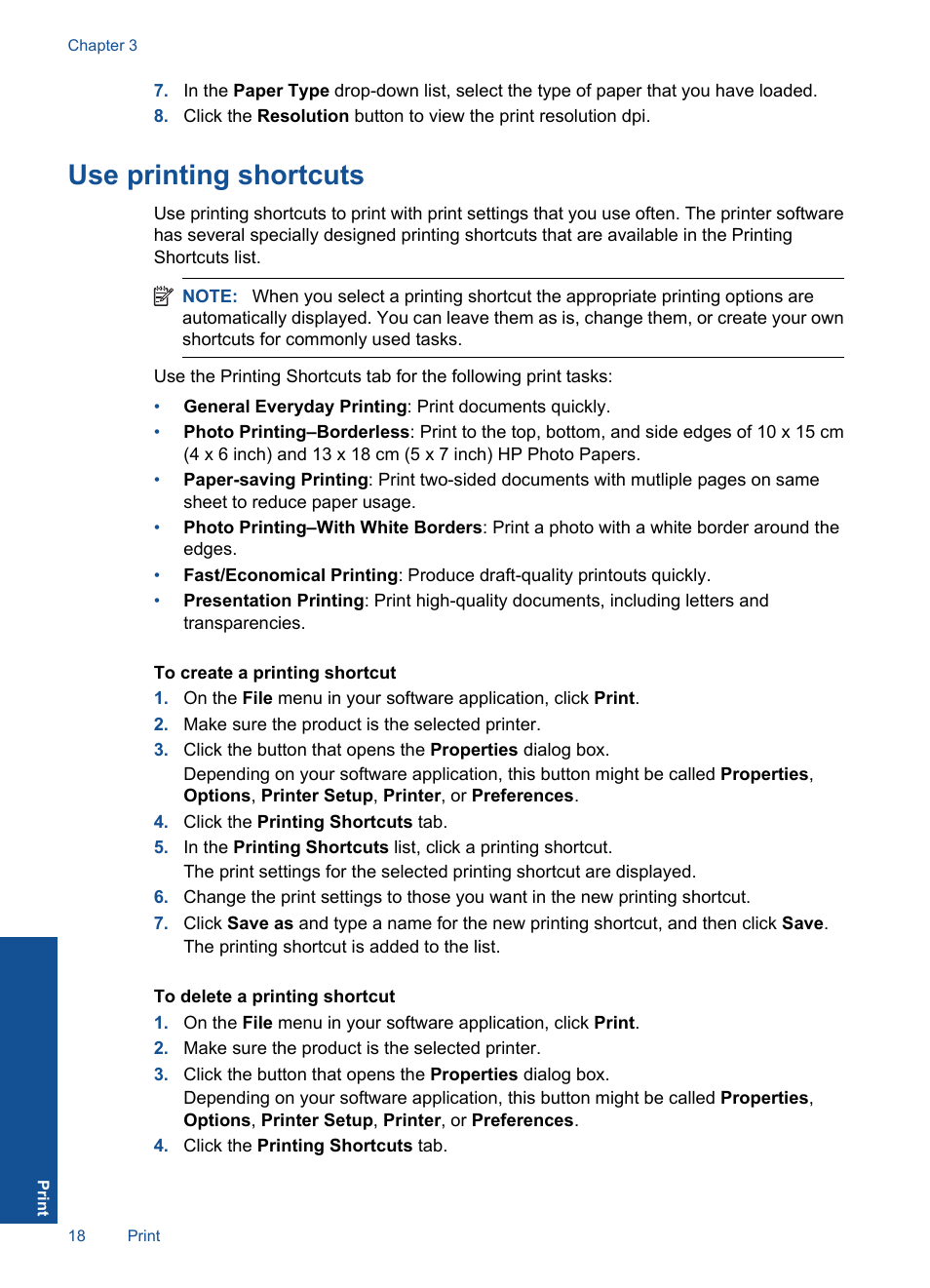 Use printing shortcuts | HP Officejet 4400 All-in-One Printer - K410a User Manual | Page 20 / 106