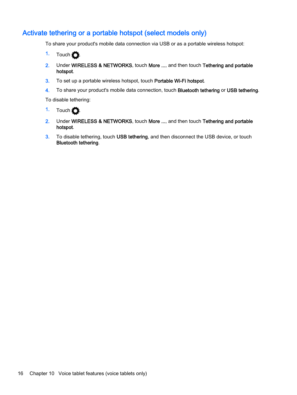 HP Slate 8 Pro-Business-Tablet User Manual | Page 20 / 22