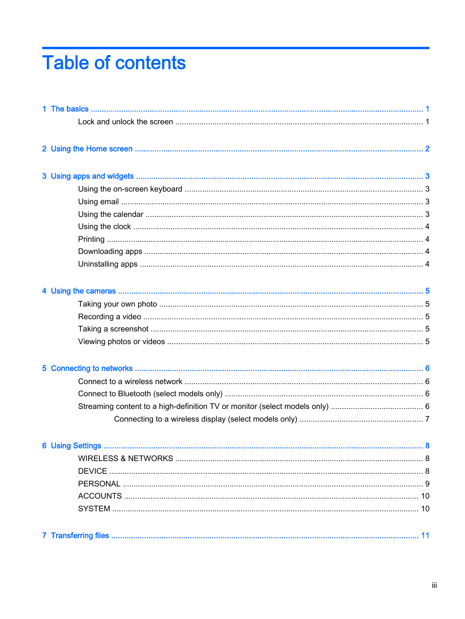 HP Slate 8 Pro-Business-Tablet User Manual | Page 3 / 22