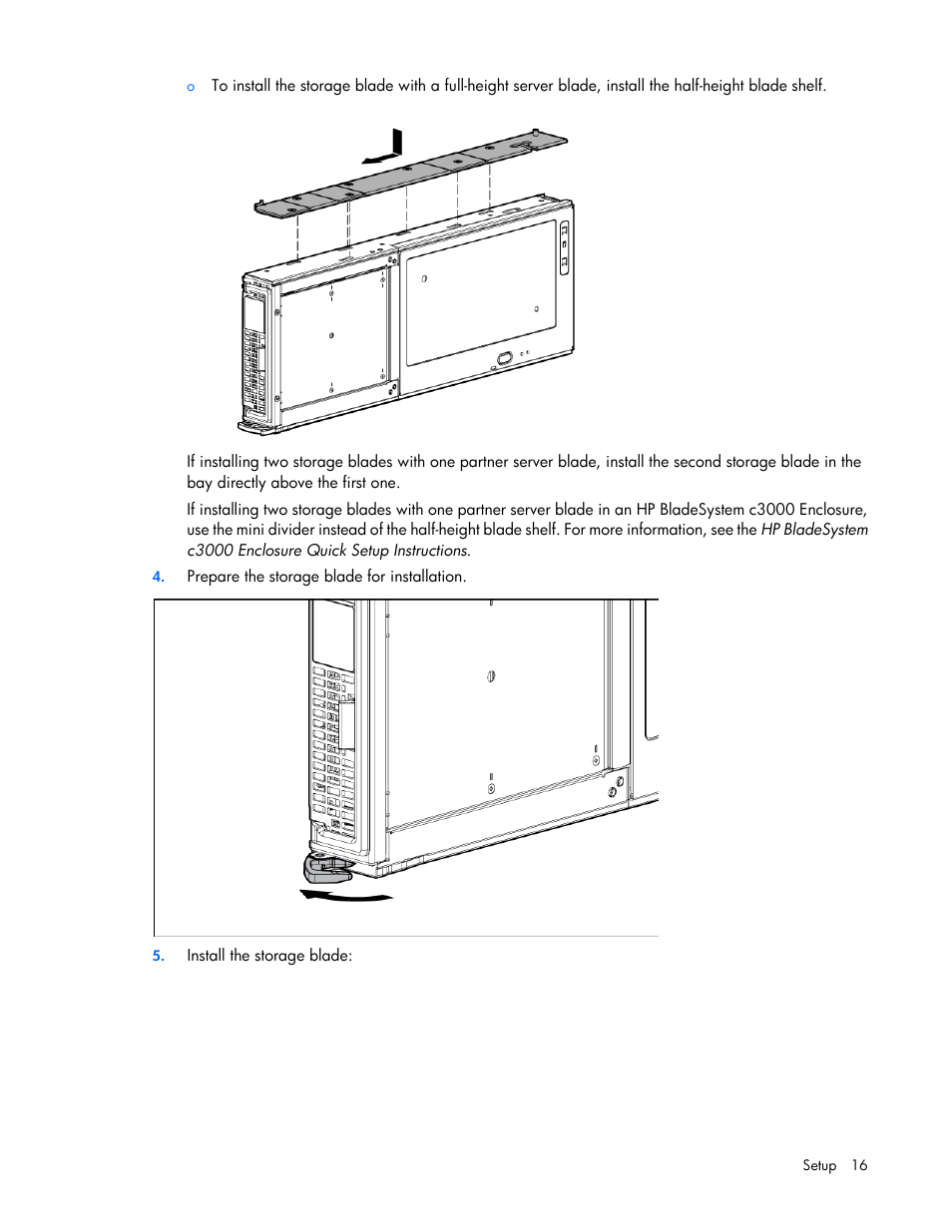 HP D2200sb Storage Blade User Manual | Page 16 / 49