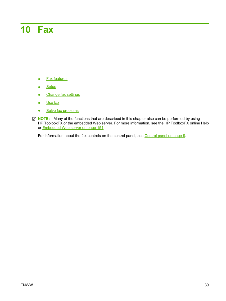10 fax | HP LaserJet M1522 Multifunction Printer series User Manual | Page 101 / 254