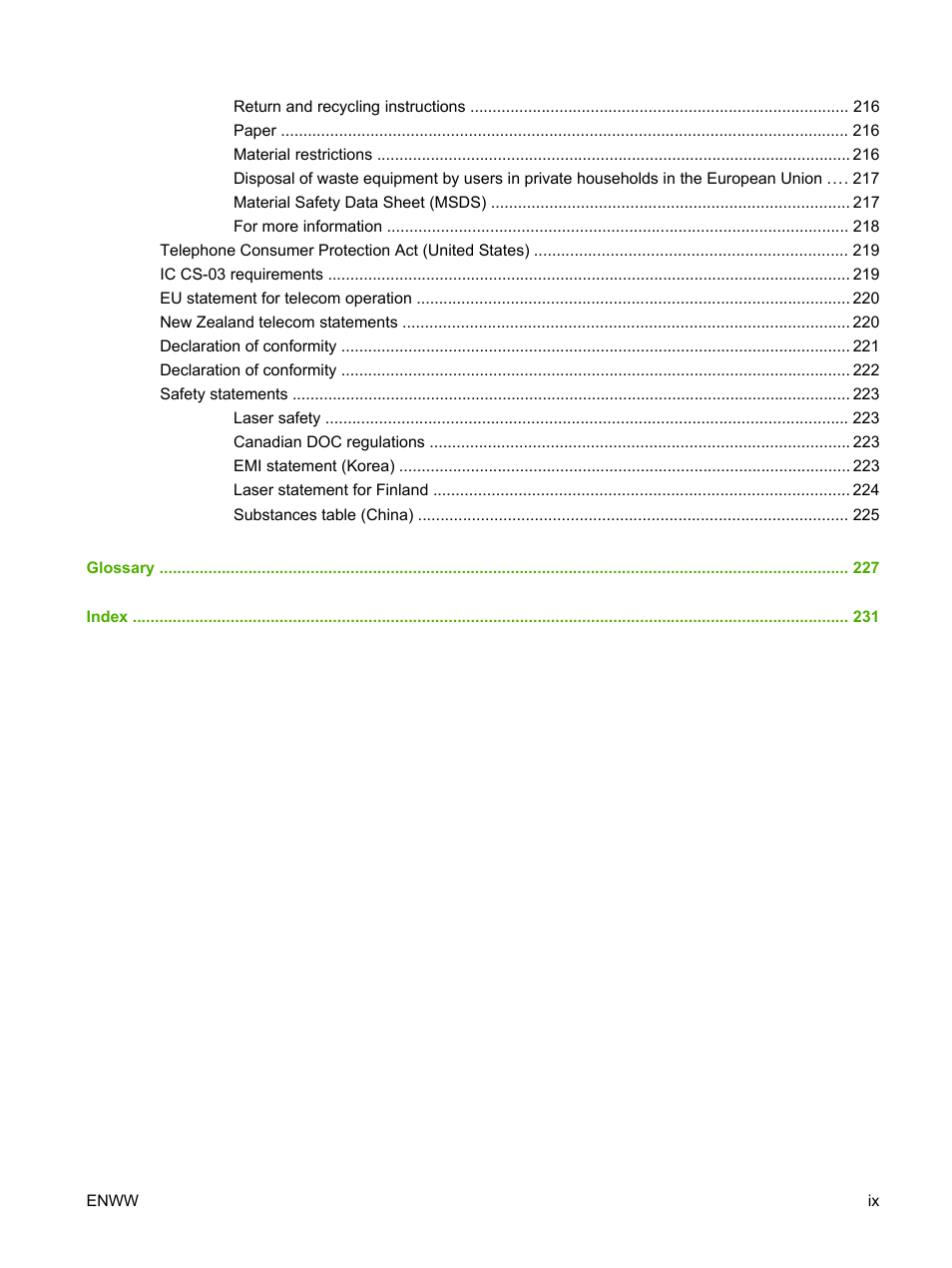 HP LaserJet M1522 Multifunction Printer series User Manual | Page 11 / 254