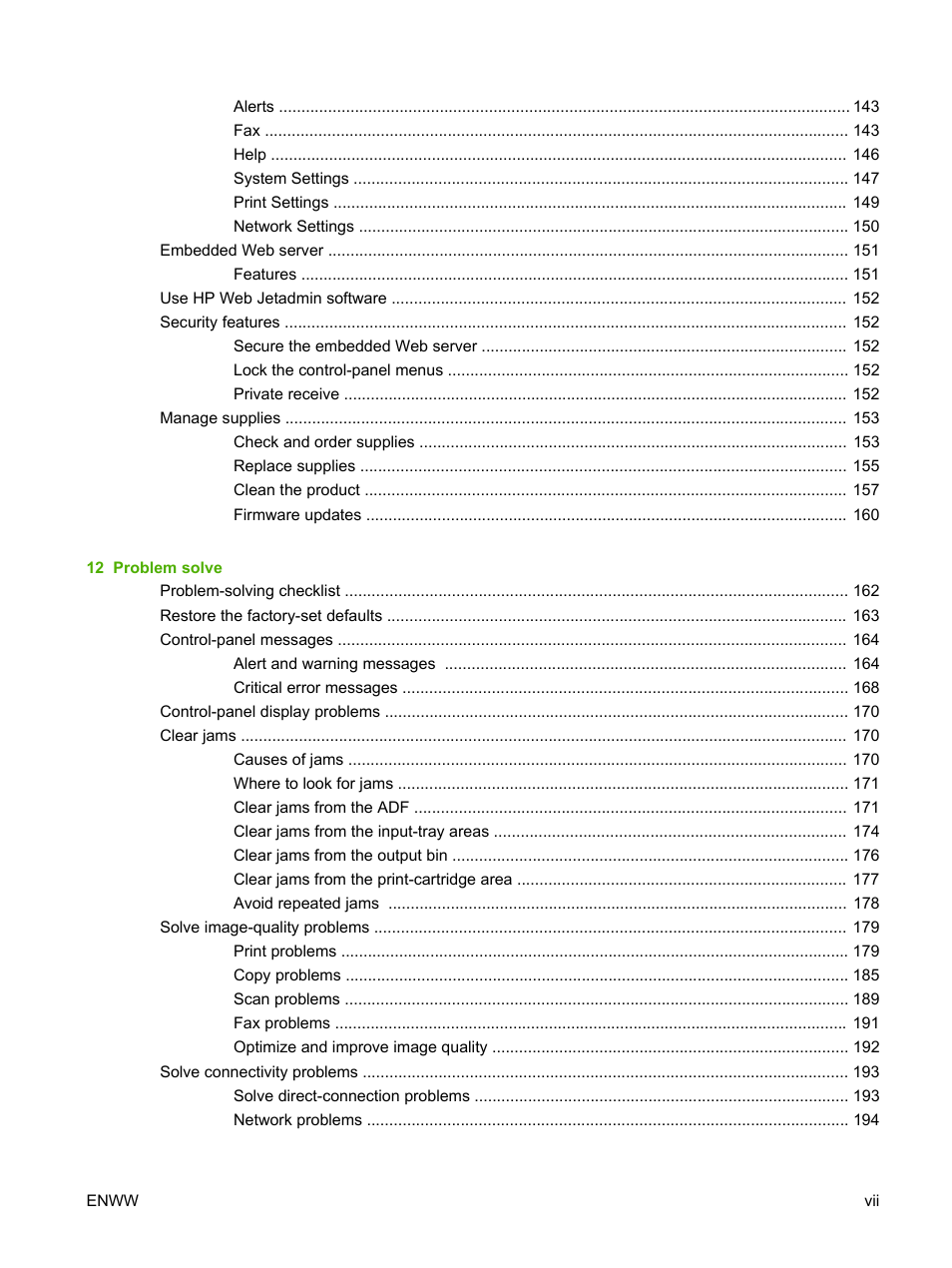 HP LaserJet M1522 Multifunction Printer series User Manual | Page 9 / 254