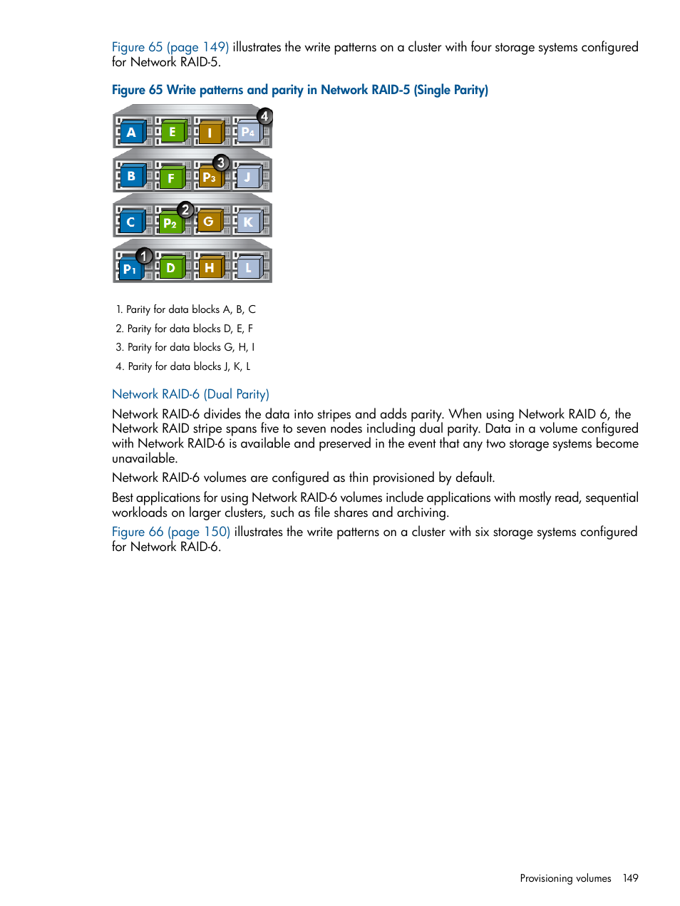 Network raid-6 (dual parity) | HP StoreVirtual 4000 Storage User Manual | Page 149 / 288