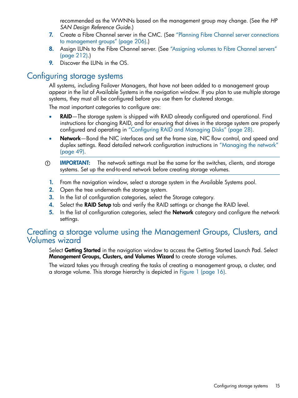 Configuring storage systems | HP StoreVirtual 4000 Storage User Manual | Page 15 / 288