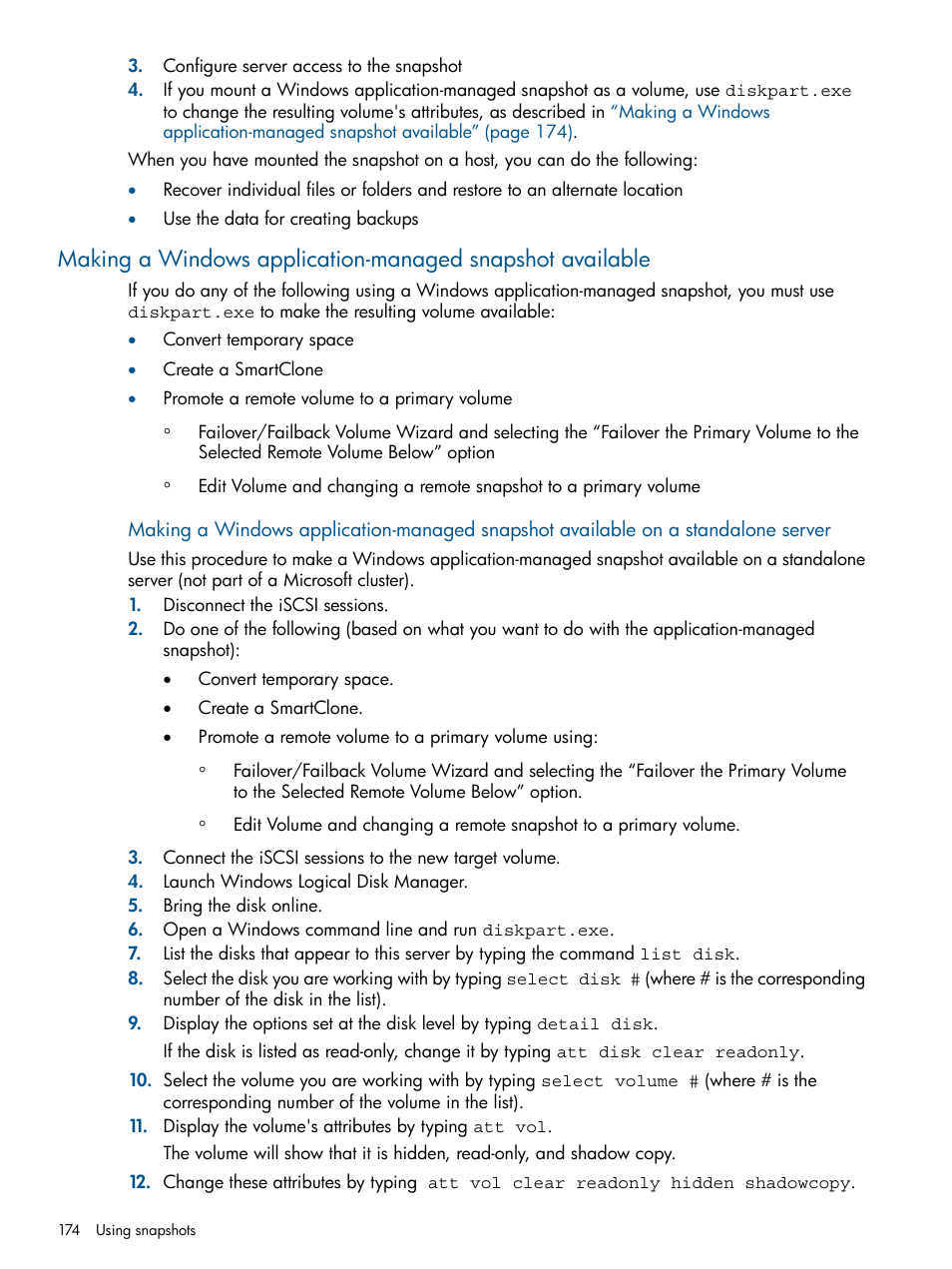 HP StoreVirtual 4000 Storage User Manual | Page 174 / 288