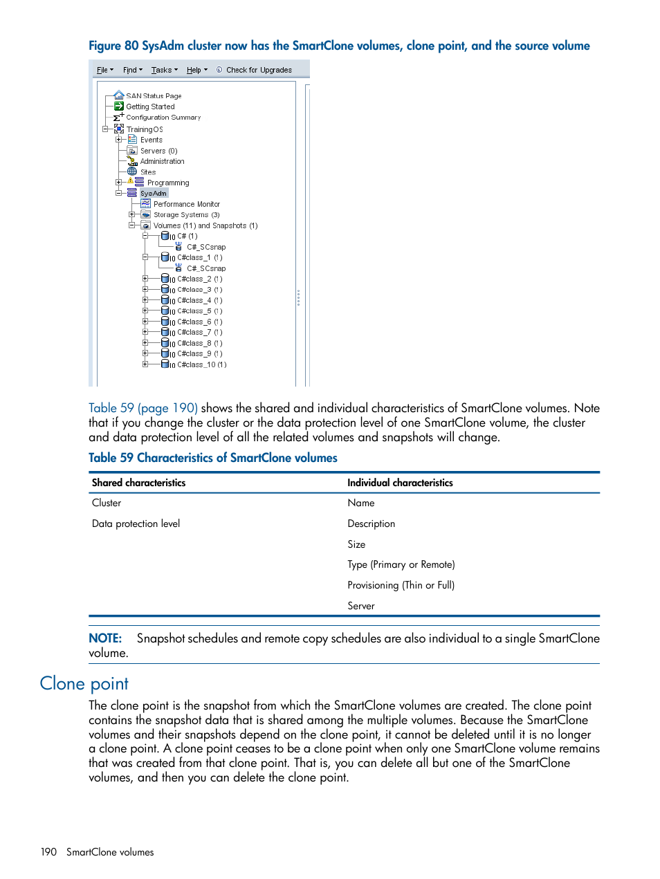 Clone point | HP StoreVirtual 4000 Storage User Manual | Page 190 / 288