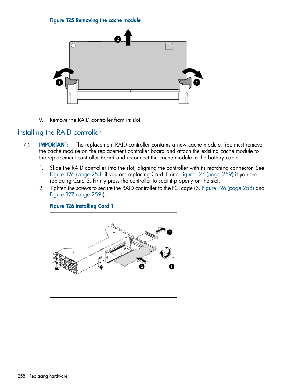 Installing the raid controller | HP StoreVirtual 4000 Storage User Manual | Page 258 / 288