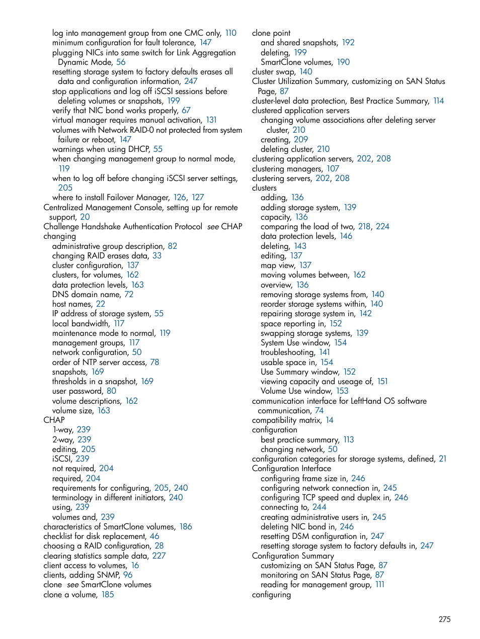 HP StoreVirtual 4000 Storage User Manual | Page 275 / 288