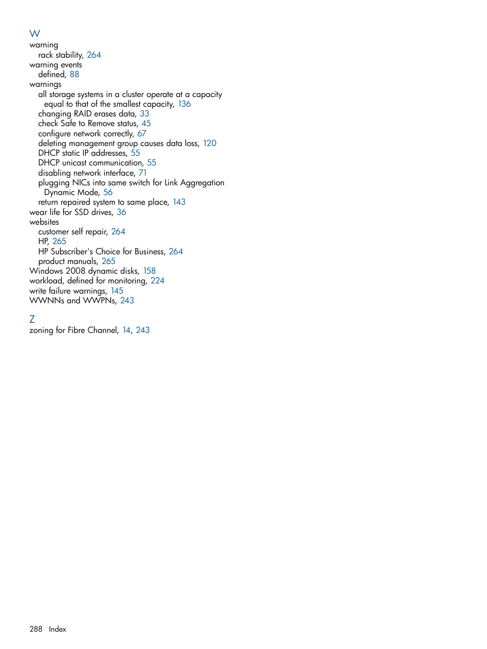 HP StoreVirtual 4000 Storage User Manual | Page 288 / 288