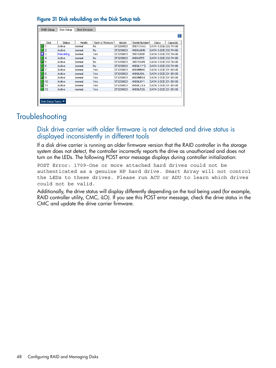 Troubleshooting | HP StoreVirtual 4000 Storage User Manual | Page 48 / 288