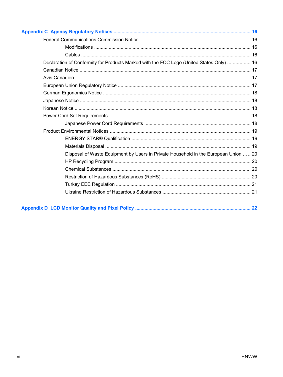 HP Elite L2201x 21.5-inch LED Backlit LCD Monitor User Manual | Page 6 / 28