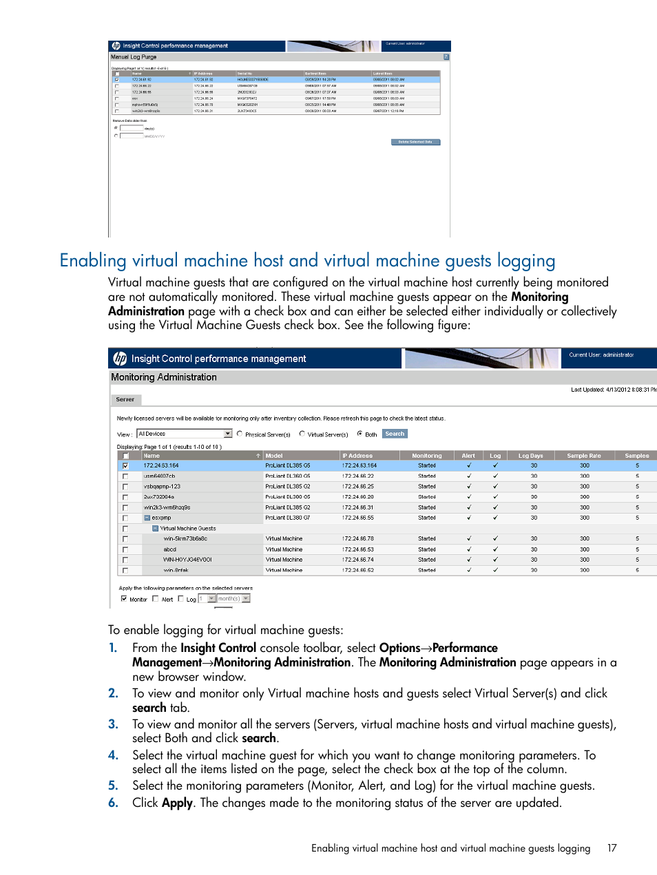 HP Insight Control User Manual | Page 17 / 75