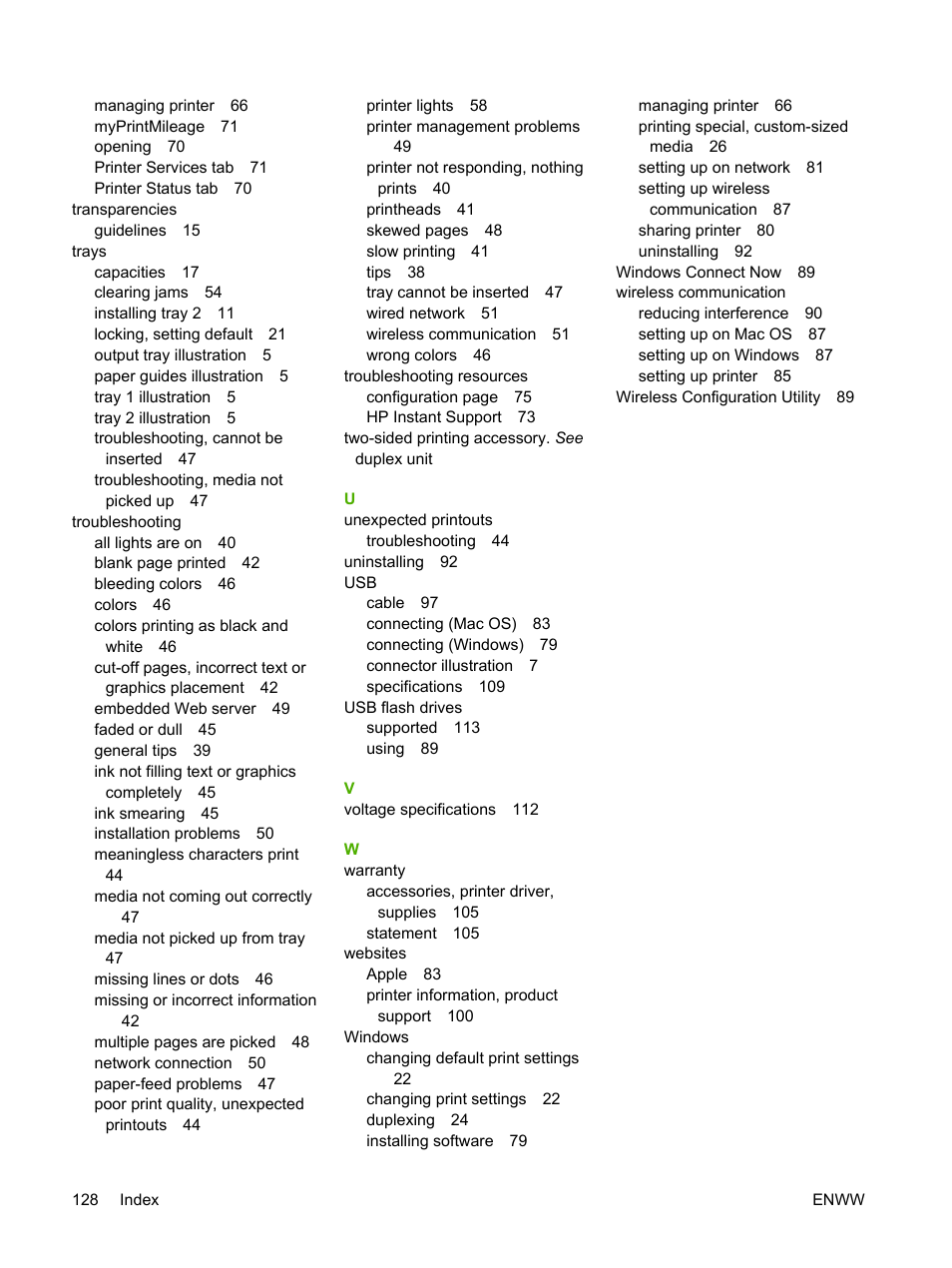 HP Officejet Pro K550 Printer User Manual | Page 136 / 138