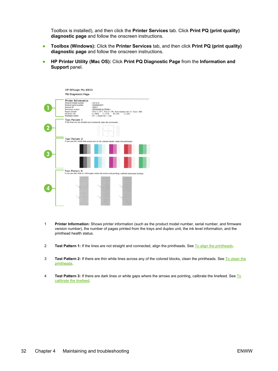 HP Officejet Pro K550 Printer User Manual | Page 40 / 138