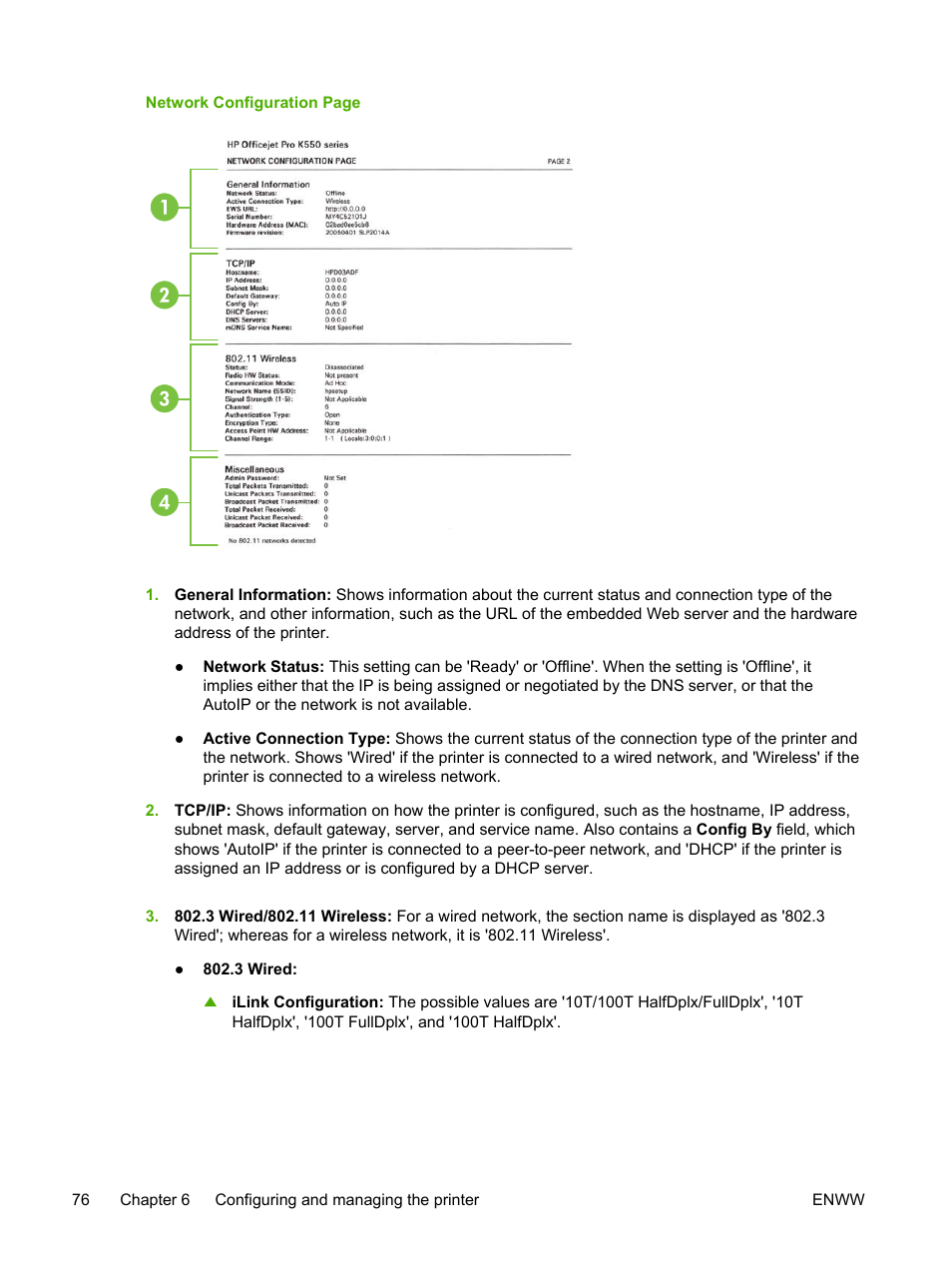 HP Officejet Pro K550 Printer User Manual | Page 84 / 138