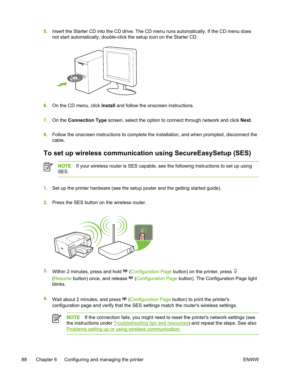 HP Officejet Pro K550 Printer User Manual | Page 96 / 138