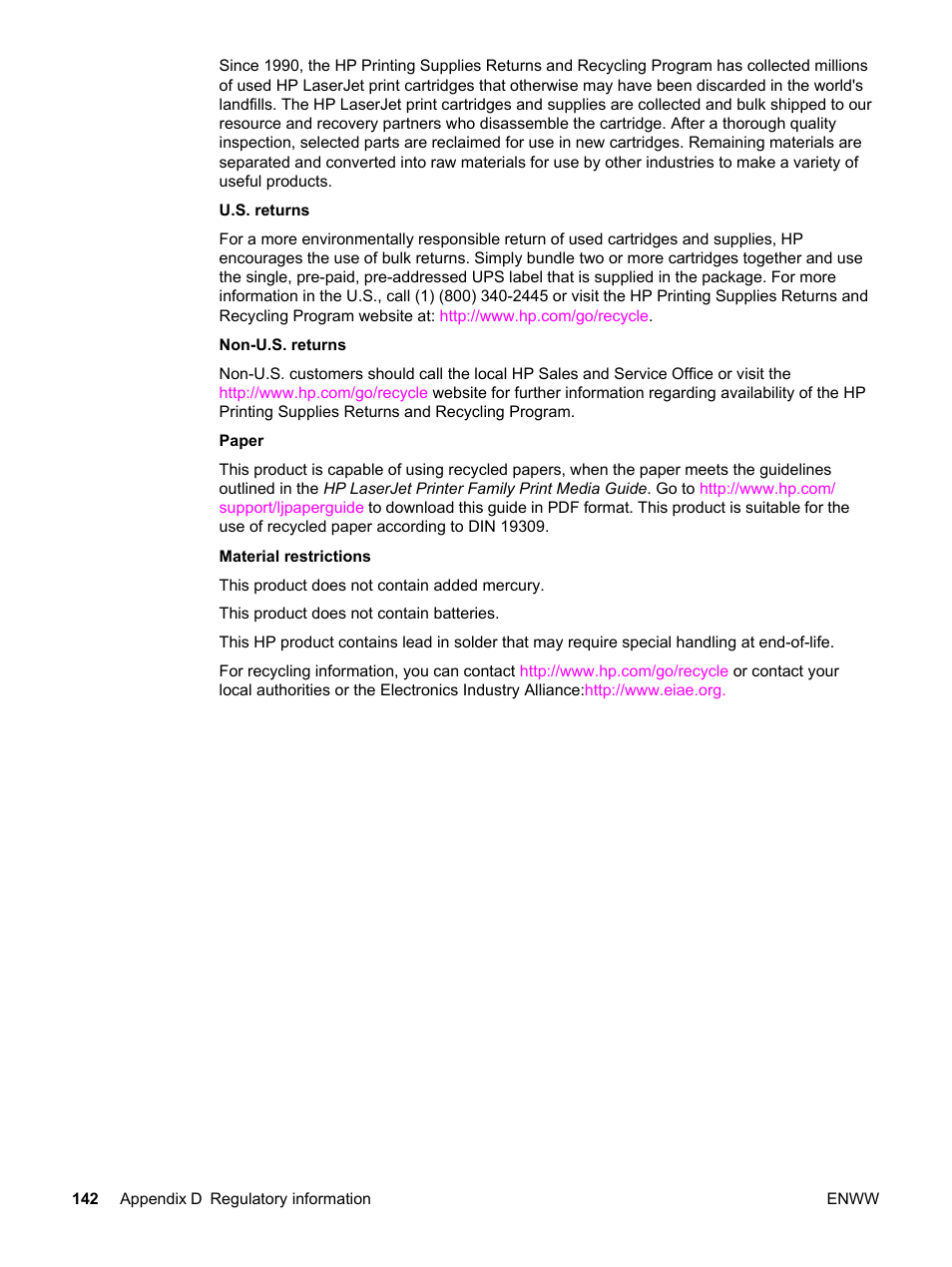 HP Color LaserJet 2550 Printer series User Manual | Page 152 / 176