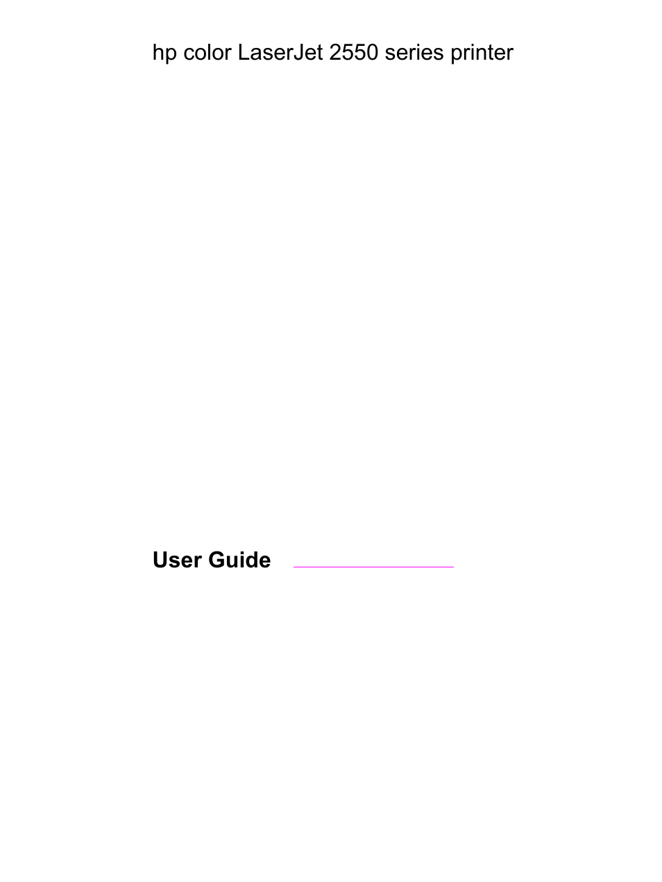 HP Color LaserJet 2550 Printer series User Manual | Page 3 / 176