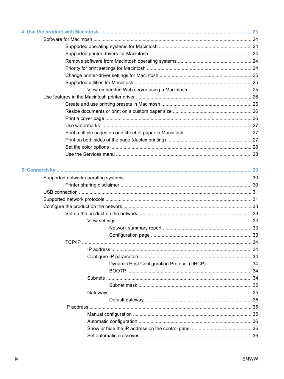 HP Color LaserJet Professional CP5225 Printer series User Manual | Page 6 / 168