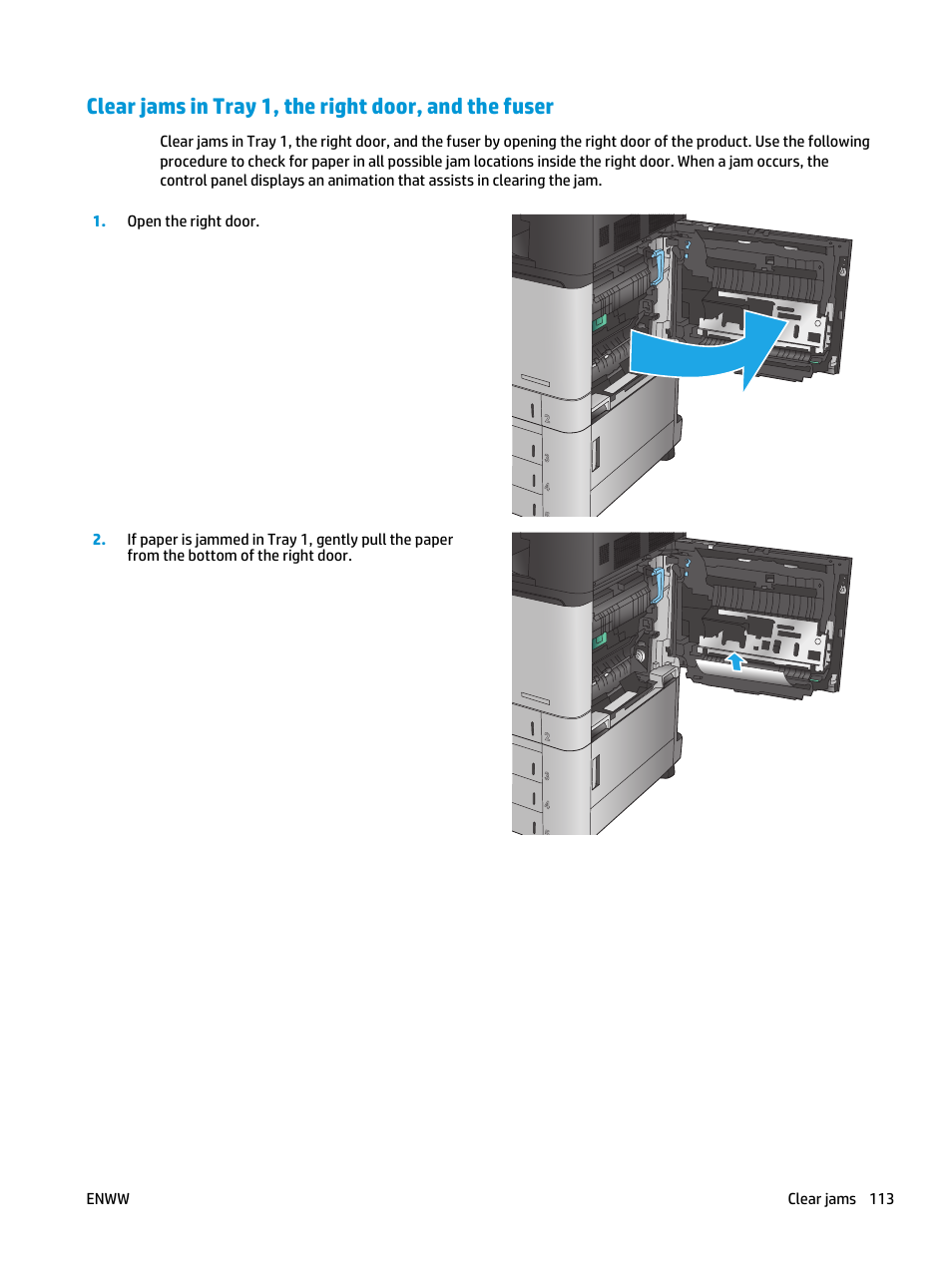 HP Color LaserJet Enterprise flow M880 Multifunction Printer series User Manual | Page 123 / 202